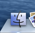 Screencap showing Finder icon