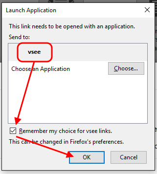 Firefox: Launch Application